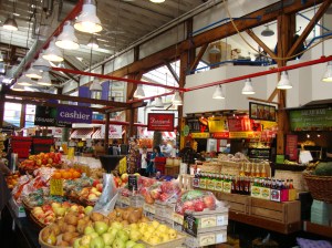 Inside Granville Island Market, Vancouver
